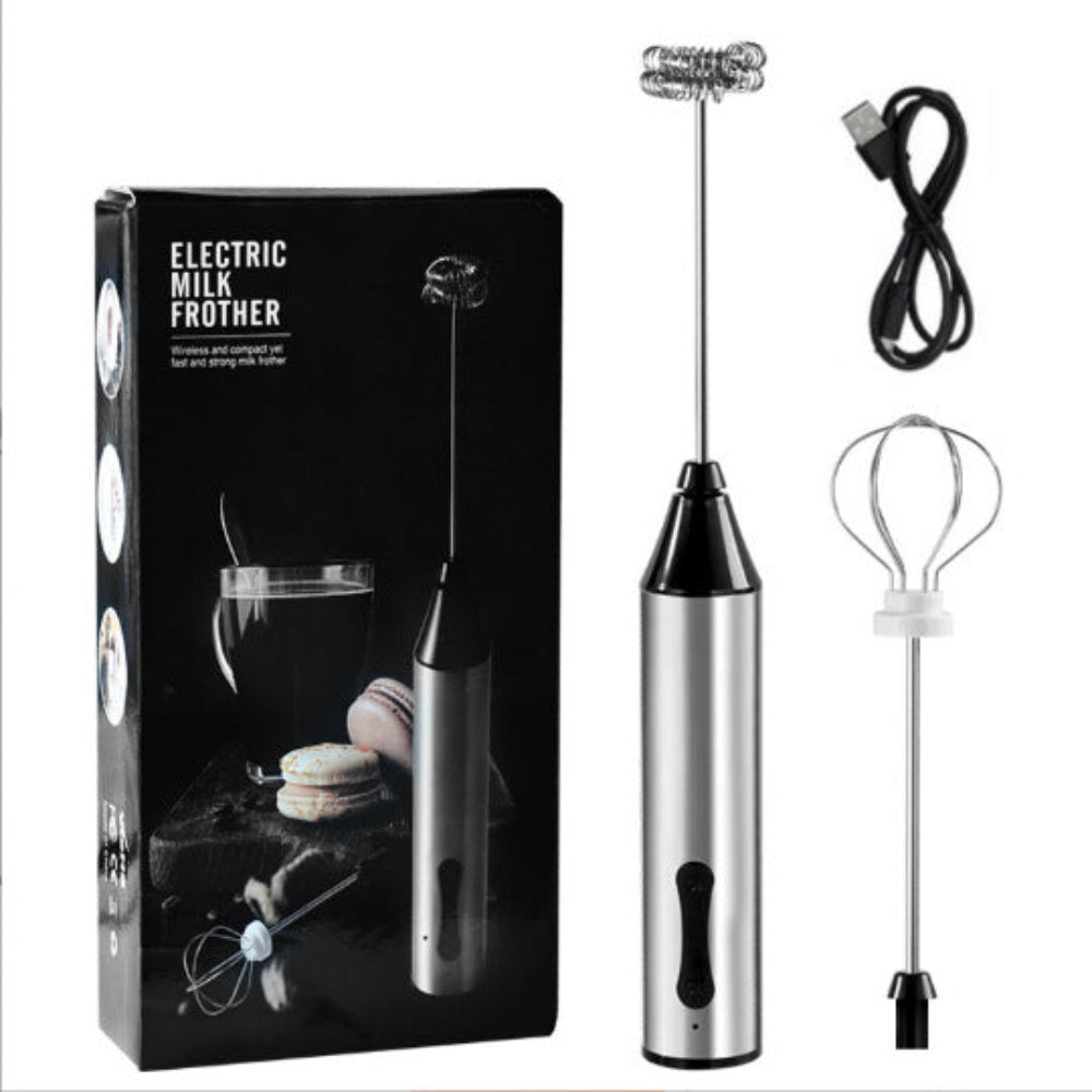Elosung Rechargeable Electric Milk Frother Handheld Foam Maker Coffee Frothing Wand Whisk For And Baking Milk Frothers