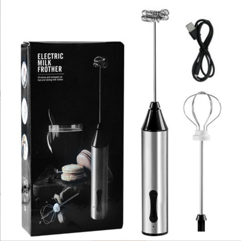 Elosung Rechargeable Electric Milk Frother Handheld Foam Maker Coffee Frothing Wand Whisk For And Baking Milk Frothers