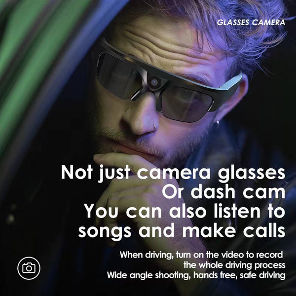 Elosung 16Gb Storage 4K Smart Bluetooth Glasses With Camera Multifunctional Dash And Live Streaming Video Recorders & Players