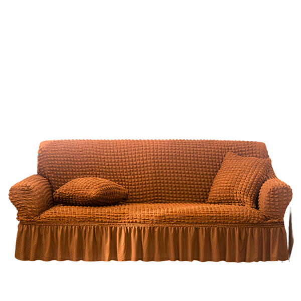 Elastic Sofa Cover Mustard Yellow (145 185Cm) Slipcovers