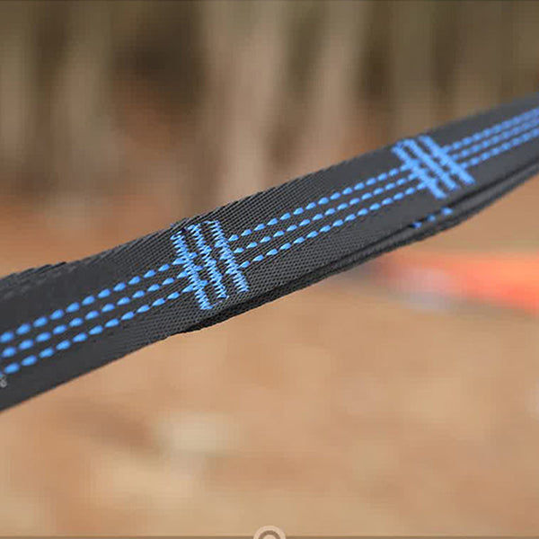 Elosung Blue Outdoor Camping Hammock With Mosquito Net Anti Tip Nylon Fabric Single/Double Person Quick Setup Hammocks