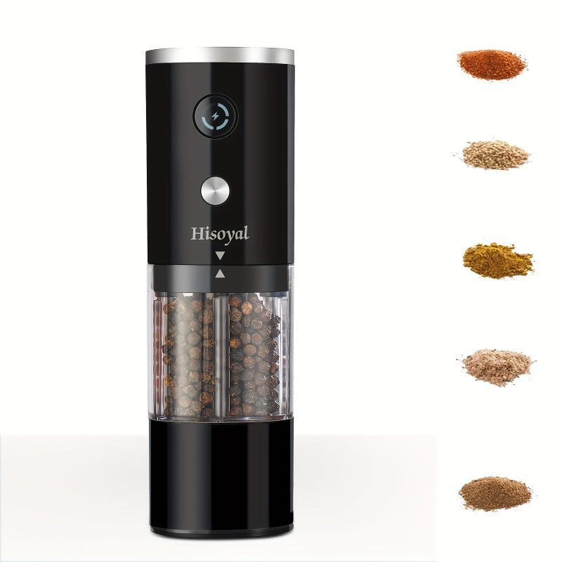 Elosung Electric Pepper Grinder Automatic Gravity Spice Mill For Black Sea Salt Coffee Beans And More Salt & Pepper
