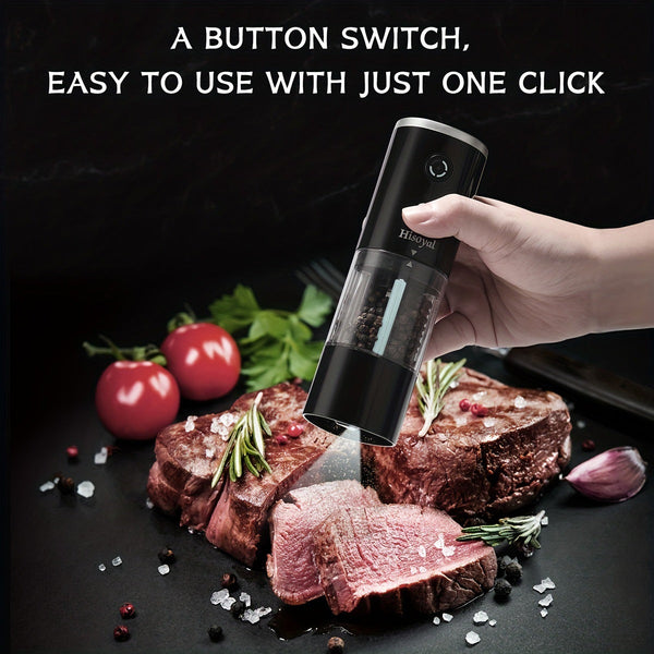 Elosung Electric Pepper Grinder Automatic Gravity Spice Mill For Black Sea Salt Coffee Beans And More Salt & Pepper