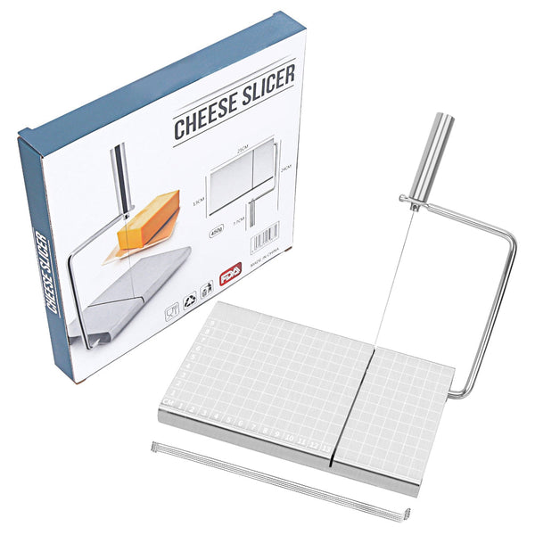 Elosung Stainless Steel Cheese Slicer With Scale Multi Functional Tool For Sausage And Ham Slicing Peelers & Slicers