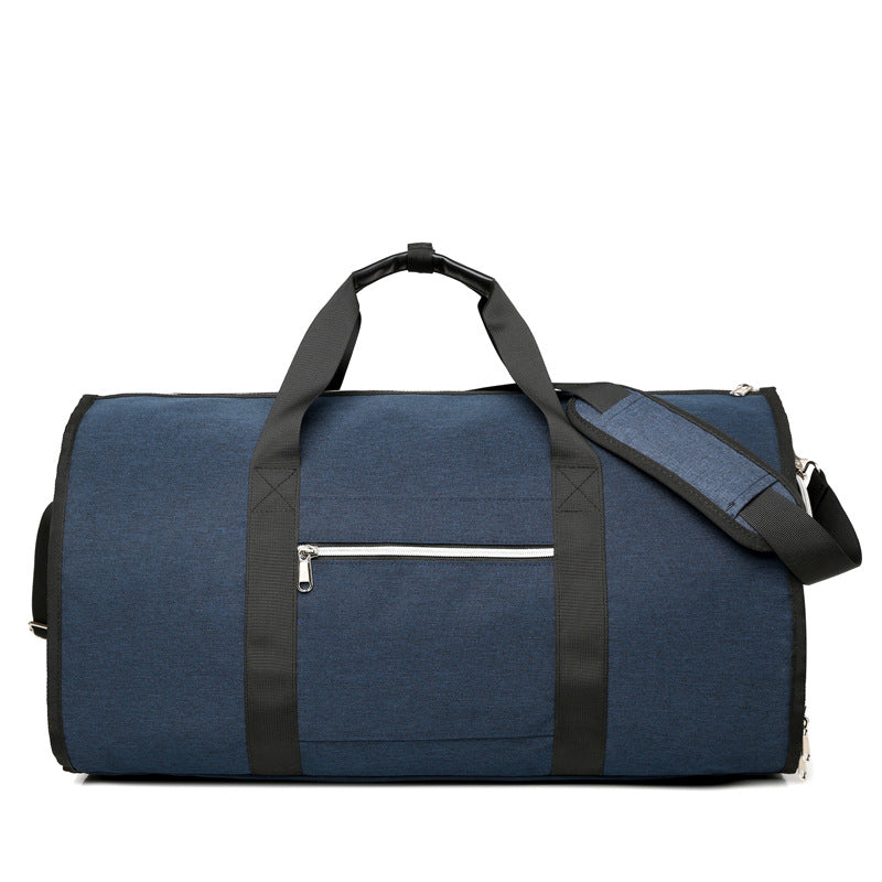 Elosung Blue Multi Functional Travel Duffel Bag With Suit Storage Foldable Garment For Business Trips Duffle Bags