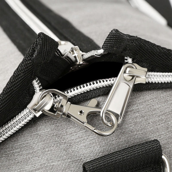 Elosung Blue Multi Functional Travel Duffel Bag With Suit Storage Foldable Garment For Business Trips Duffle Bags