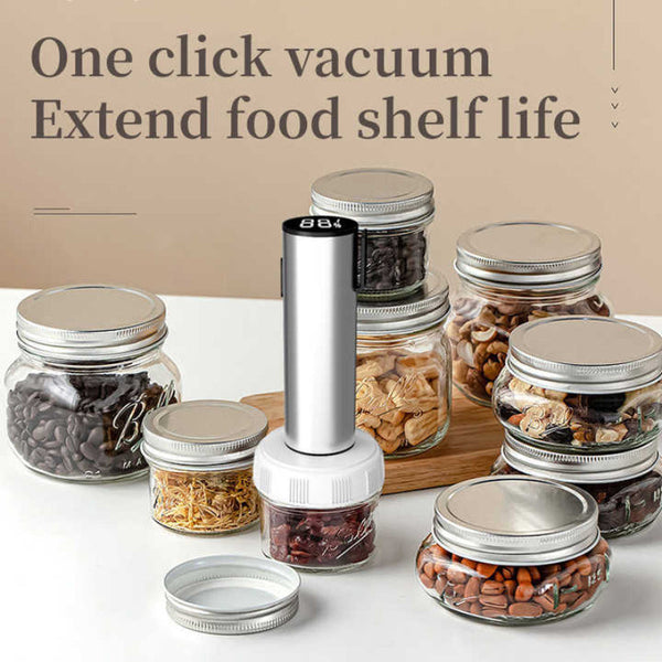 Elosung Handheld Vacuum Sealer For Food Preservation Portable Pump Bags And Mason Jars Vacuum Sealers