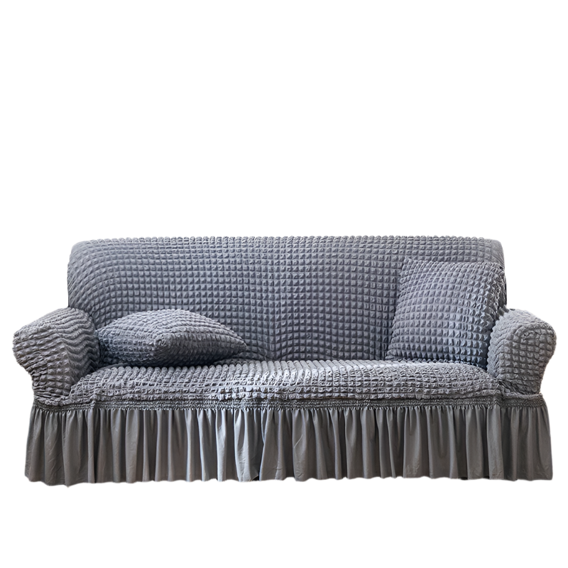 Elastic Sofa Cover Grey (145 185Cm) Slipcovers