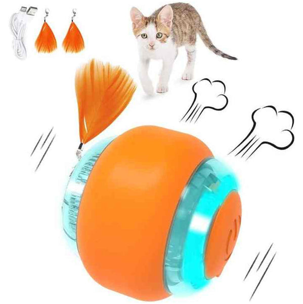 Elosung Interactive Electric Cat Toy Ball Rechargeable Smart Rolling Pet Cat Toys