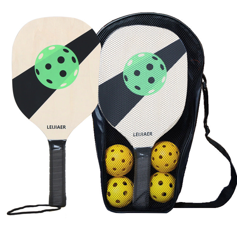 Elosung Green Wooden Pickleball Paddle Set Perfect For All Levels Of Play Racquets