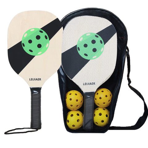 Elosung Green Wooden Pickleball Paddle Set Perfect For All Levels Of Play Racquets
