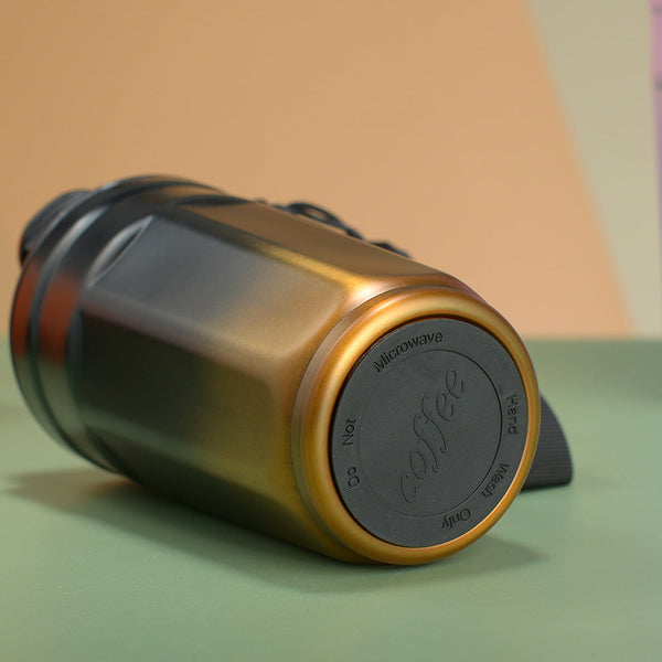 Elosung Gradient Blue Color Insulated Tumbler 304 Stainless Steel Coffee Mug Portable Large Capacity Car Travel Cup Vacuum Flasks & Mugs