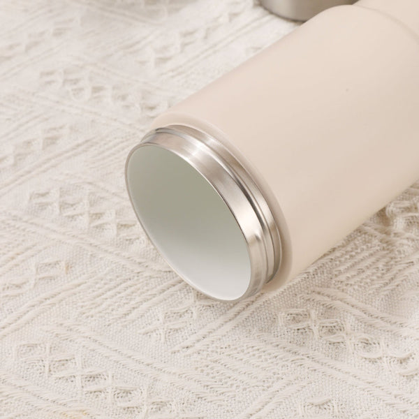 Elosung Beige 316 Stainless Steel Insulated 730Ml Tumbler With Straw Dual Drink Ceramic Liner Portable Car Cup Vacuum Flasks & Mugs