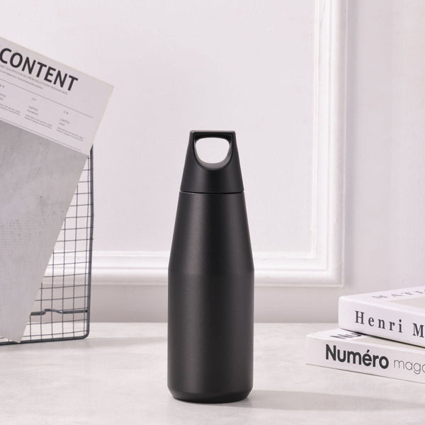 Elosung Black 316 Stainless Steel Insulated Bottle American Tapered Design Outdoor Sports Large Capacity Cola Water Flask Vacuum Flasks & Mugs