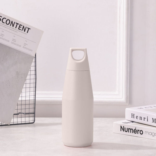 Elosung White 316 Stainless Steel 580Ml Insulated Bottle American Tapered Design Outdoor Sports Large Capacity Cola Water Flask Vacuum Flasks & Mugs