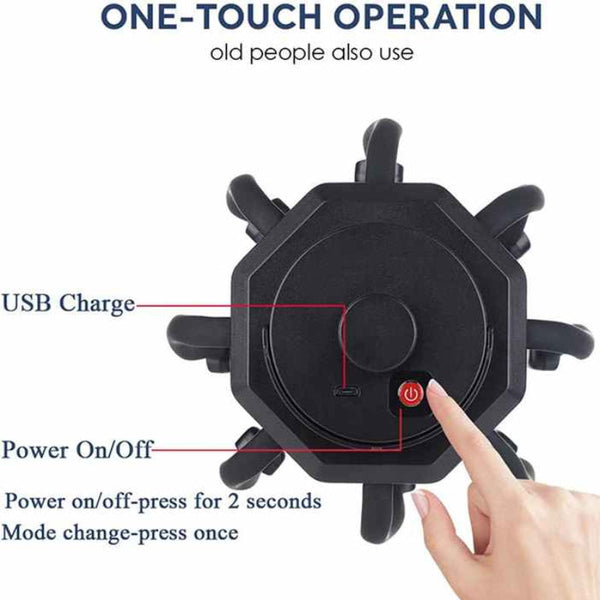 Elosung Black Octopus Electric Scalp Massager For Stress Relief And Relaxation Massagers