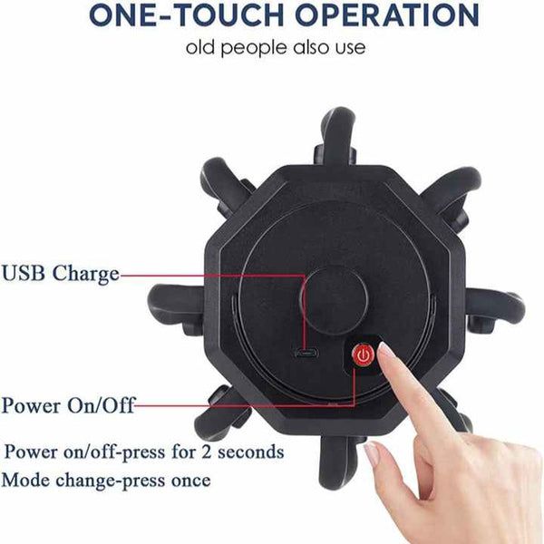 Elosung White Octopus Electric Scalp Massager For Stress Relief And Relaxation Massagers