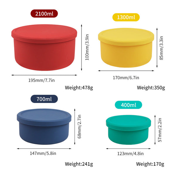 Elosung Yellow (1300Ml) Dopamine Style Food Grade Lunch Box Microwave Safe Fruit & Meal Storage Container Lunchboxes