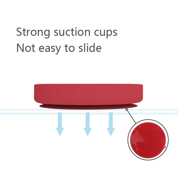 Elosung Red Silicone Slow Feeder Bowl For Dogs Anti Choking Christmas Themed Lick Mat Dog Feeding Mats