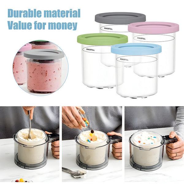 Elosung Four Color Set Durable Multi Bpa Free Airtight Food Storage Containers