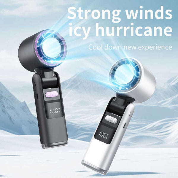 Elosung White Portable Handheld High Speed Cooling Fan Perfect For Outdoor Camping Portable Fans