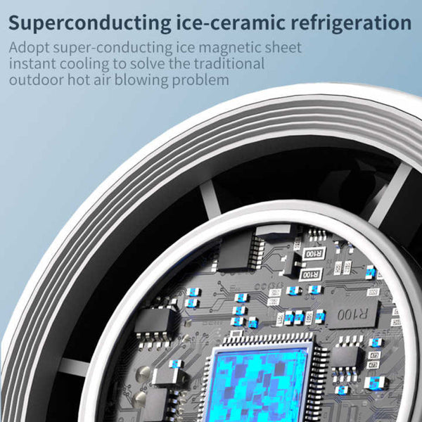 Elosung Black Portable Handheld High Speed Cooling Fan Perfect For Outdoor Camping Portable Fans