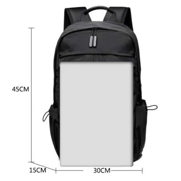 Black Business Casual Laptop Backpack With Usb Charging Port Travel Work And Student Use Laptop Cases & Bags