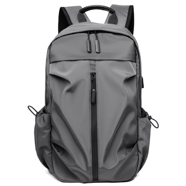 Elosung Grey Business Casual Laptop Backpack With Usb Charging Port Travel Work And Student Use Laptop Cases & Bags