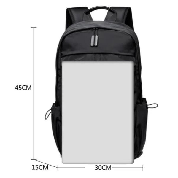 Elosung Grey Business Casual Laptop Backpack With Usb Charging Port Travel Work And Student Use Laptop Cases & Bags