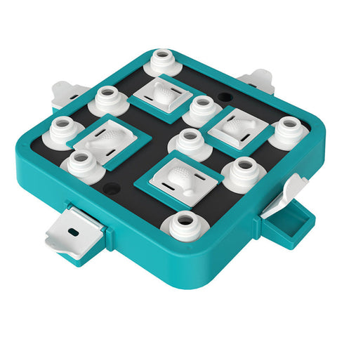 Elosung Blue Green Interactive Slow Feeder Puzzle Toy For Dogs Durable Pet Food Dispenser Bowl Dishes Feeders & Fountains