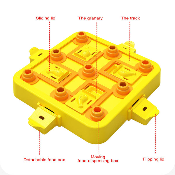 Elosung Blue Green Interactive Slow Feeder Puzzle Toy For Dogs Durable Pet Food Dispenser Bowl Dishes Feeders & Fountains