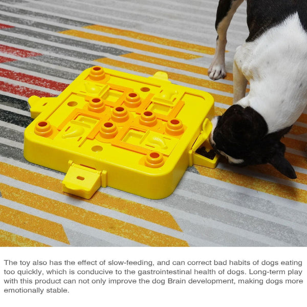 Elosung Blue Green Interactive Slow Feeder Puzzle Toy For Dogs Durable Pet Food Dispenser Bowl Dishes Feeders & Fountains