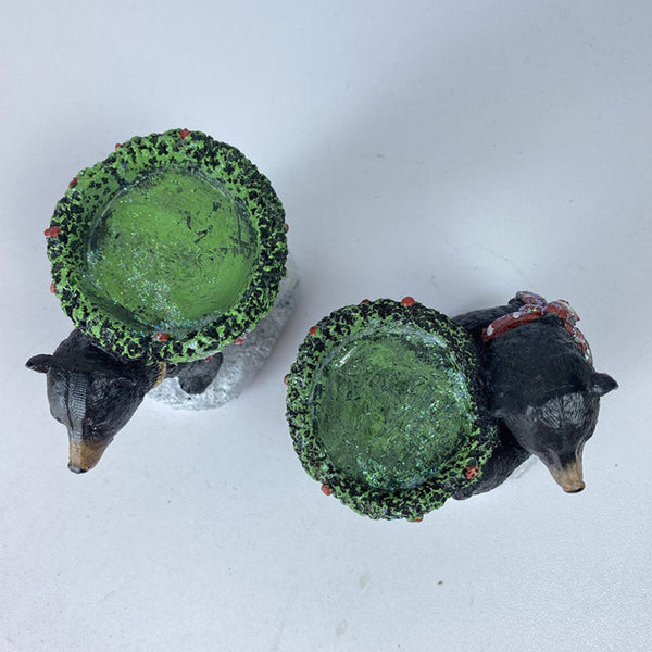 Elosung Bear With Candlestick In Hand Holder Unique Aromatherapy Table Decor Candle Holders & Accessories