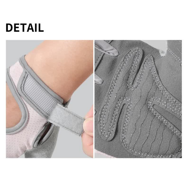 Elosung M Black Silicone Padded Workout Gloves Non Slip Weightlifting For Enhanced Grip And Palm Protection Gloves Straps & Hooks