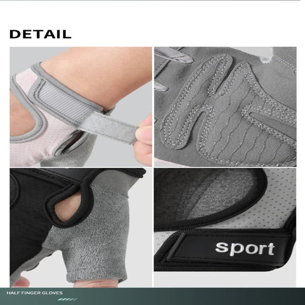 Elosung Xl Black Silicone Padded Workout Gloves Non Slip Weightlifting For Enhanced Grip And Palm Protection Gloves Straps & Hooks