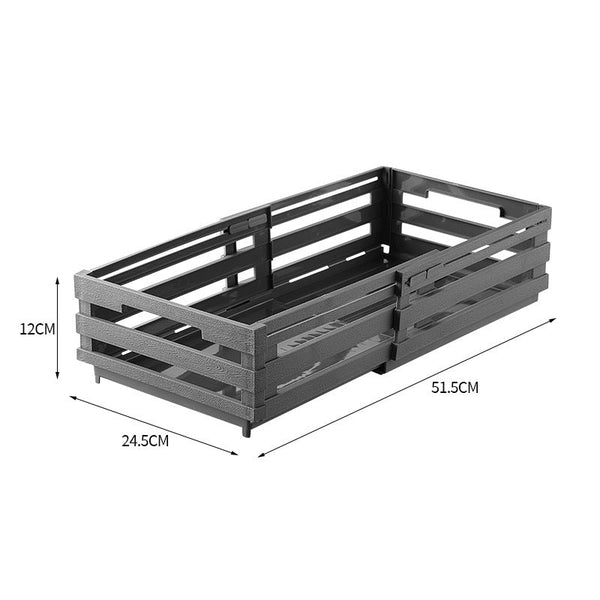 Elosung Grey Foldable Storage Crates Portable Outdoor Collapsible Box For Home And Travel Storage Boxes