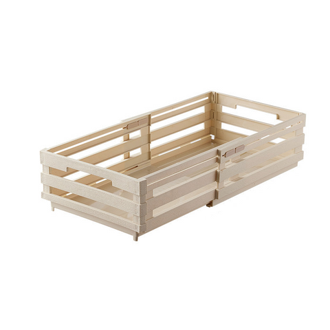 Elosung Yellowish Foldable Storage Crates Portable Outdoor Collapsible Box For Home And Travel Storage Boxes