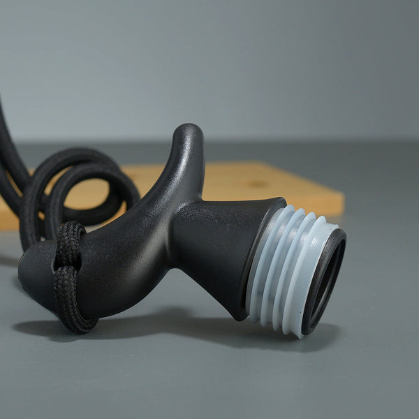 Elosung 750Ml Inspired Gourd Water Black Plastic Bottle Stylish Chinese Flask With Yin Yang Design Vacuum Flasks & Mugs