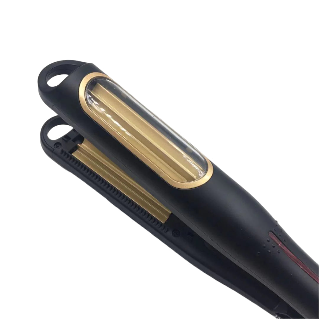 Elosung Gold Automatic Hair Crimper Professional Ceramic Styling Tool For Cornrow Textured Waves Straightening & Curling Irons