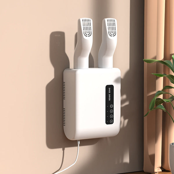 Elosung White Wall Mounted Intelligent Shoe Dryer 360A Warm Air Fast Drying System With Constant Temperature Shoe Dryers