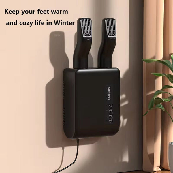 Elosung White Wall Mounted Intelligent Shoe Dryer 360A Warm Air Fast Drying System With Constant Temperature Shoe Dryers
