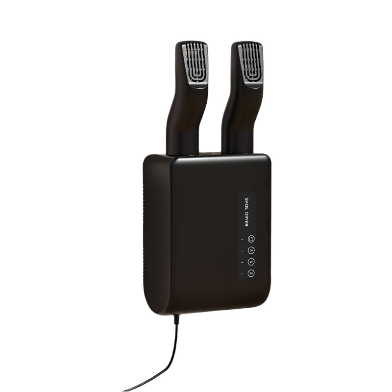 Elosung Black Wall Mounted Intelligent Shoe Dryer 360 Warm Air Fast Drying System With Constant Temperature Shoe Dryers