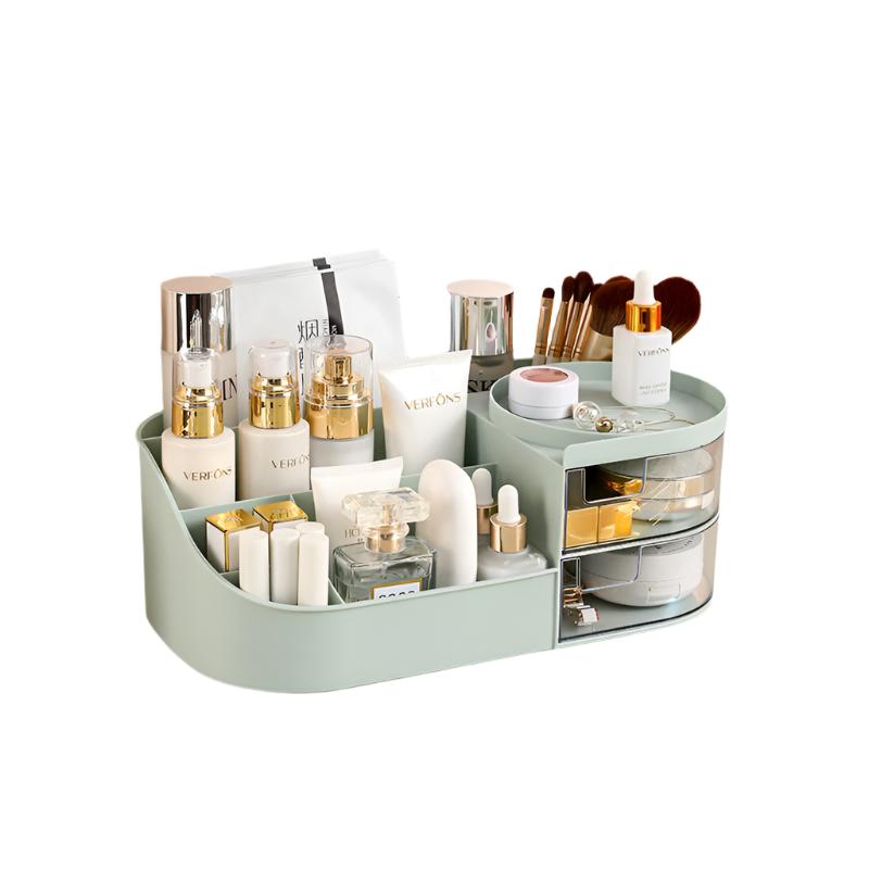 Elosung Cosmetics Storage Box Matcha Green (33.5X19*X2cm) Makeup Bags & Cases