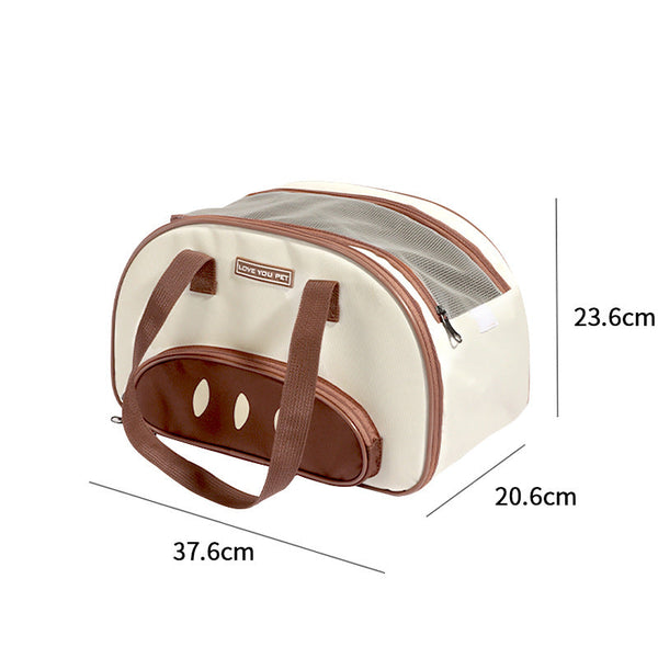 Elosung Large Capacity Cat Carrier Bag Soft Sided Pet Travel Tote With Top Zipper Opening Pet Transport