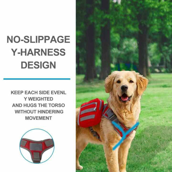 Elosung Khaki Dog Tactical Backpack Harness Outdoor Camouflage Saddle Bag For Dogs Harnesses