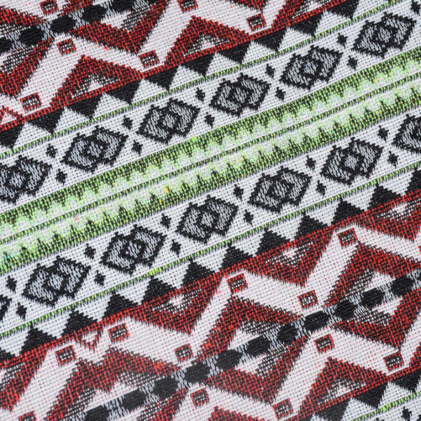 Elosung Diamond Pattern Bohemian Style Canvas Backpack Tribal Travel Bag With Leather Straps Women Backpacks