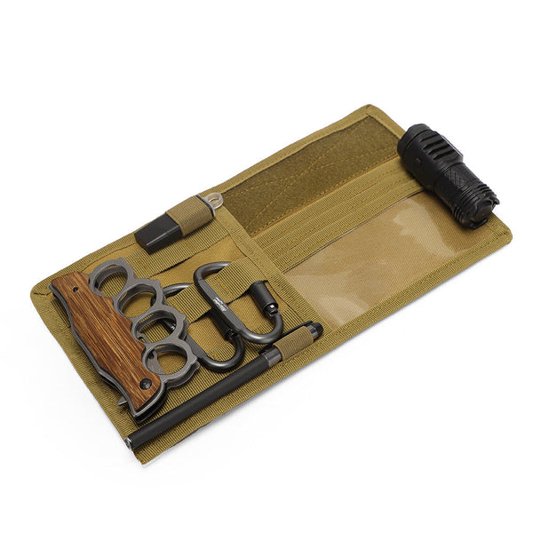 Elosung Black Car Sun Visor Organizer Tactical Molle Storage Panel With Multi Pocket Design Sun Visors