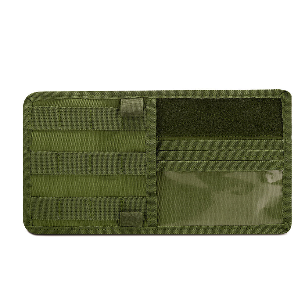 Elosung Green Car Sun Visor Organiser Tactical Molle Storage Panel With Multi Pocket Design Sun Visors