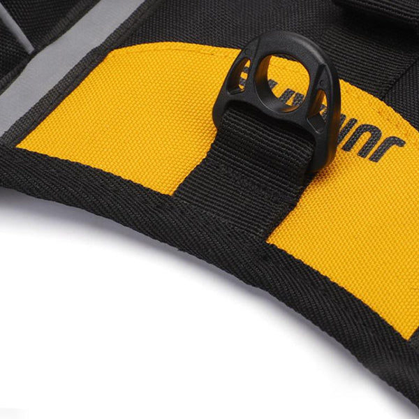 Elosung Green Reflective Dog Saddle Harness With Storage Bags Pet Backpack For Outdoor Adventures Pet Transport