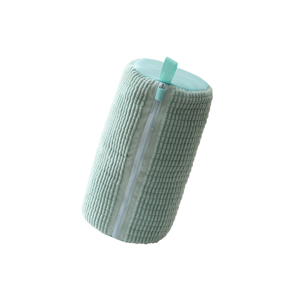 Blue Green Shoe Mesh Protective Washing For Shoes With Zipper Design Laundry Bags